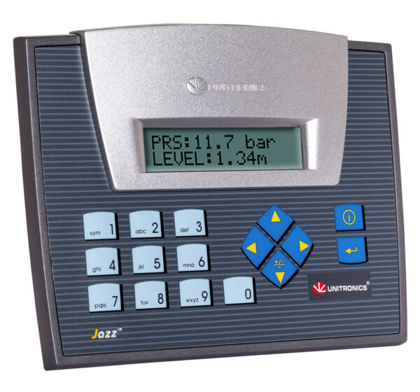 JZ20-T40 Jazz HMI & Keypad, 16 Digital, 2 D/A, 2 Analog Inputs, 20 Transistor Outputs