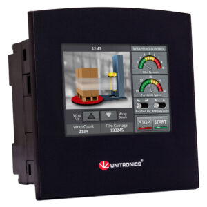 SM35-J-R20 Samba 3.5″ Touch Screen PLC & HMI, 10 Digital, 2 D/A Inputs, 8 Relay Outputs