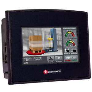 SM43-J-T20 Samba 4.3″ Touch Screen PLC & HMI, 12 Digital Inputs, including 3 HSC/Shaft-encoder Inputs, 2 Analog Inputs , 8 Transistor Outputs
