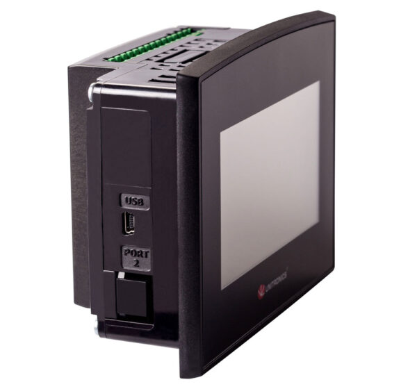 SM43-J-T20 Samba 4.3″ Touch Screen PLC & HMI, 12 Digital Inputs, including 3 HSC/Shaft-encoder Inputs, 2 Analog Inputs , 8 Transistor Outputs
